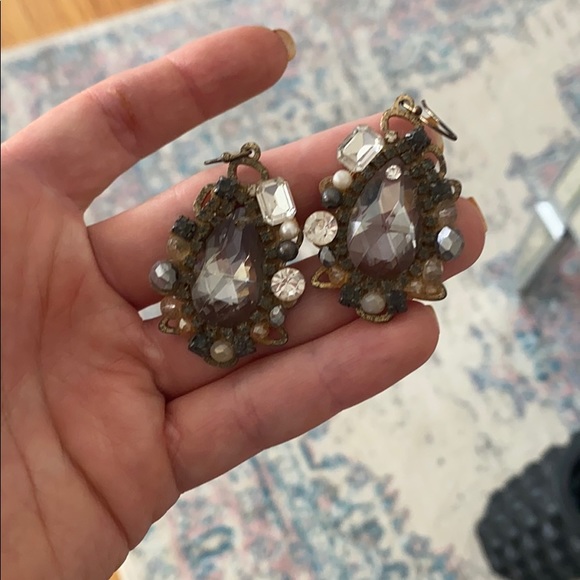 Cluster dangle earrings - Picture 3 of 3